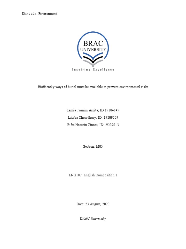 Term Paper - Section M05 | PDF | Burial | Cremation