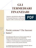 Gli Intermediari Finanziari