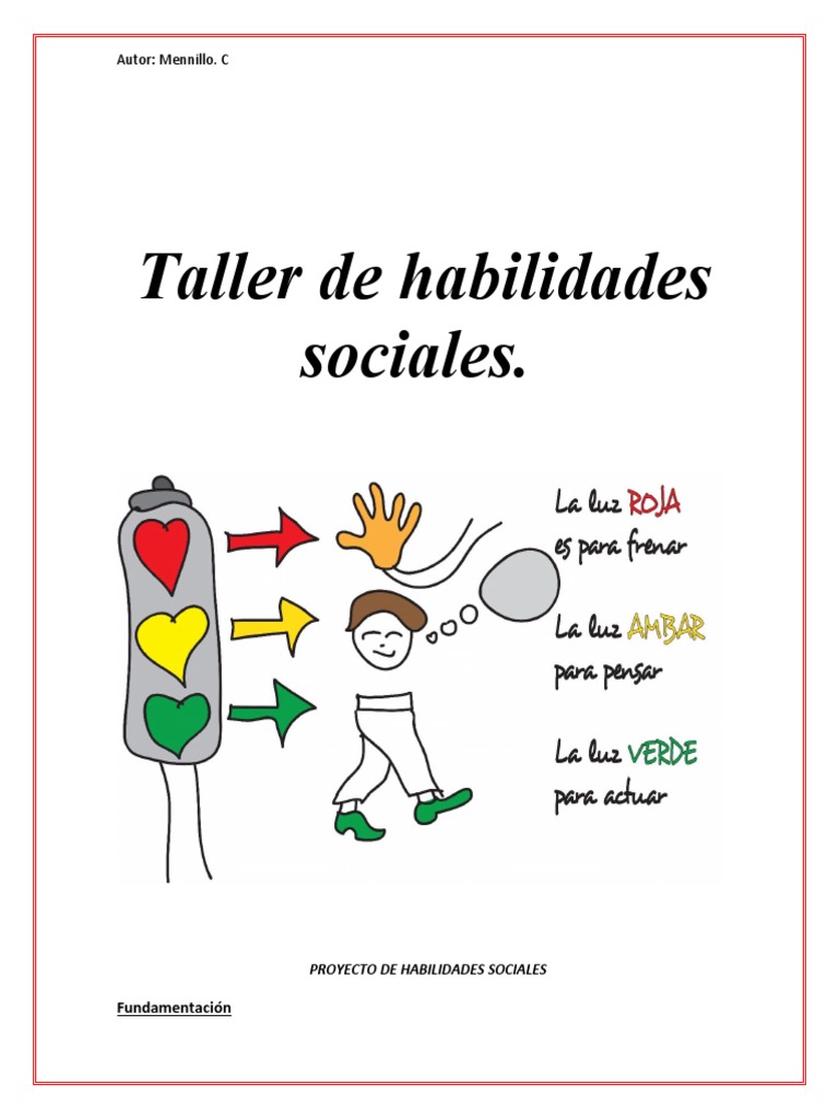 Taller de Habilidades Sociales para Niños | PDF | Habilidades sociales ...