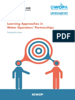 Learning Approaches in Water Operators' Partnerships: Framing The Issues