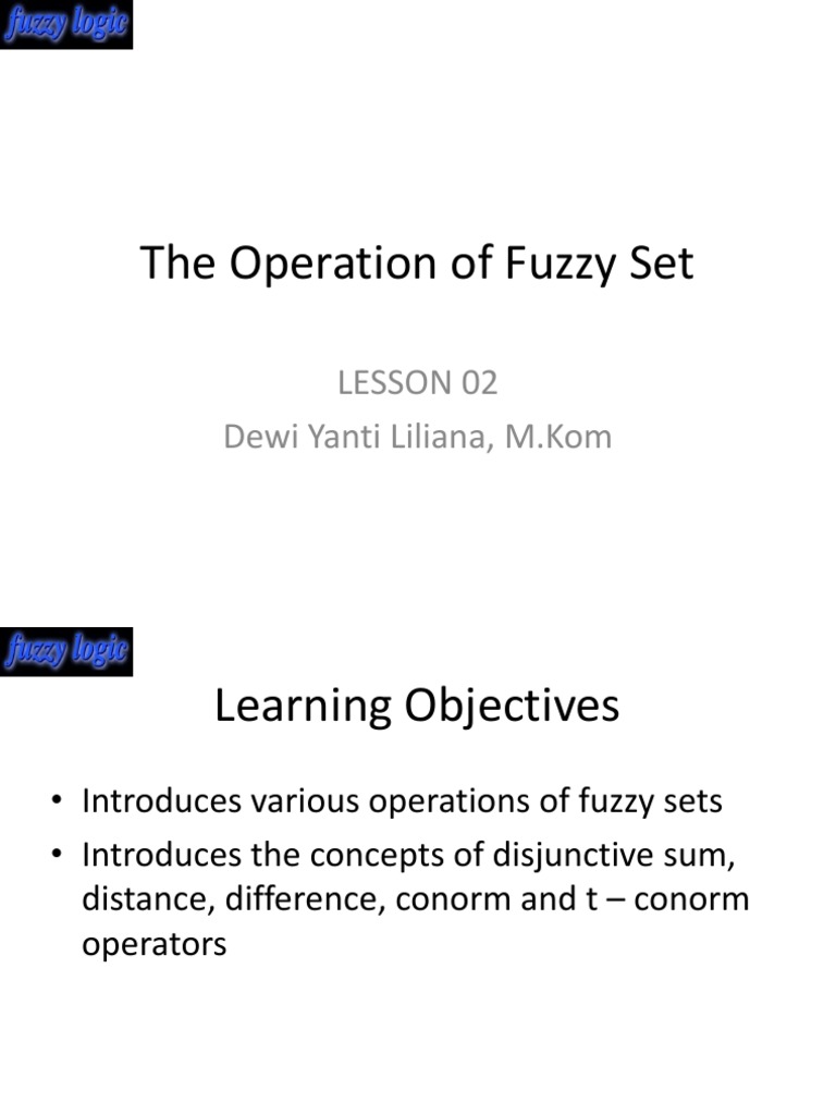 Fuzzy Set Operations Overview | PDF | Euclidean Space | Fuzzy Logic