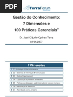 Sete Dimensões da GC e 100 práticas