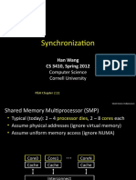 Synchronization: Han Wang CS 3410, Spring 2012