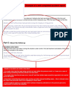 Example of A Well Completed Accident Report:: About The Incident