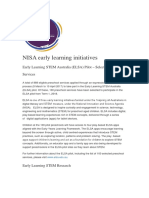 NISA Early Learning Initiatives
