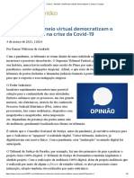 ConJur - Andrade_ Audiências Virtuais Democratizam o Acesso à Justiça