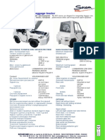 Багажный тягач / Baggage tractor: Основные Технические Характеристики Main Characteristics