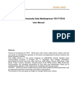 Industrial Intrinsically Safe Mobilephone TEV7/TEV8: User Manual