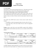 Chapter Three Analysis of Transactions: 3.1. Cash Transfers