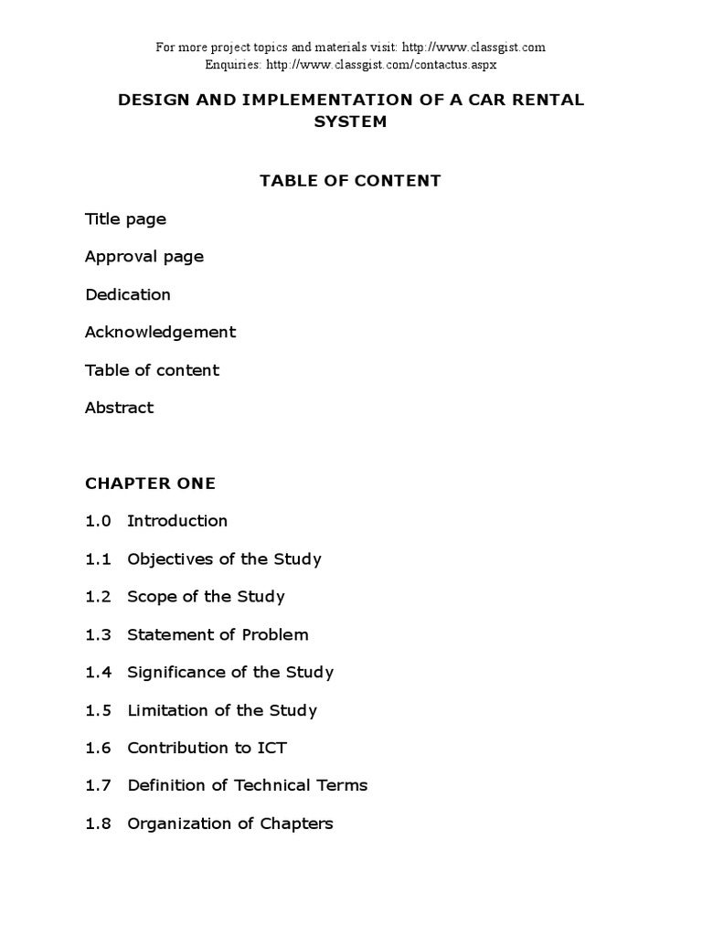 Car Rental System Design and Implementation | PDF | Software Testing ...