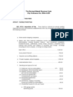 The Revised Makati Revenue Code City Ordinance No. 2004-A-025