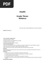 Download EHE Unit Plan Grade 3 Violence by Katy Kohli SN50497189 doc pdf