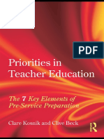 Clare Madott Kosnik, Clive Beck-Priorities in Teacher Education - The 7 Key Elements of Pre-Service Preparation - Taylor Francis (2009)