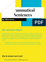 Grammatical Sentences