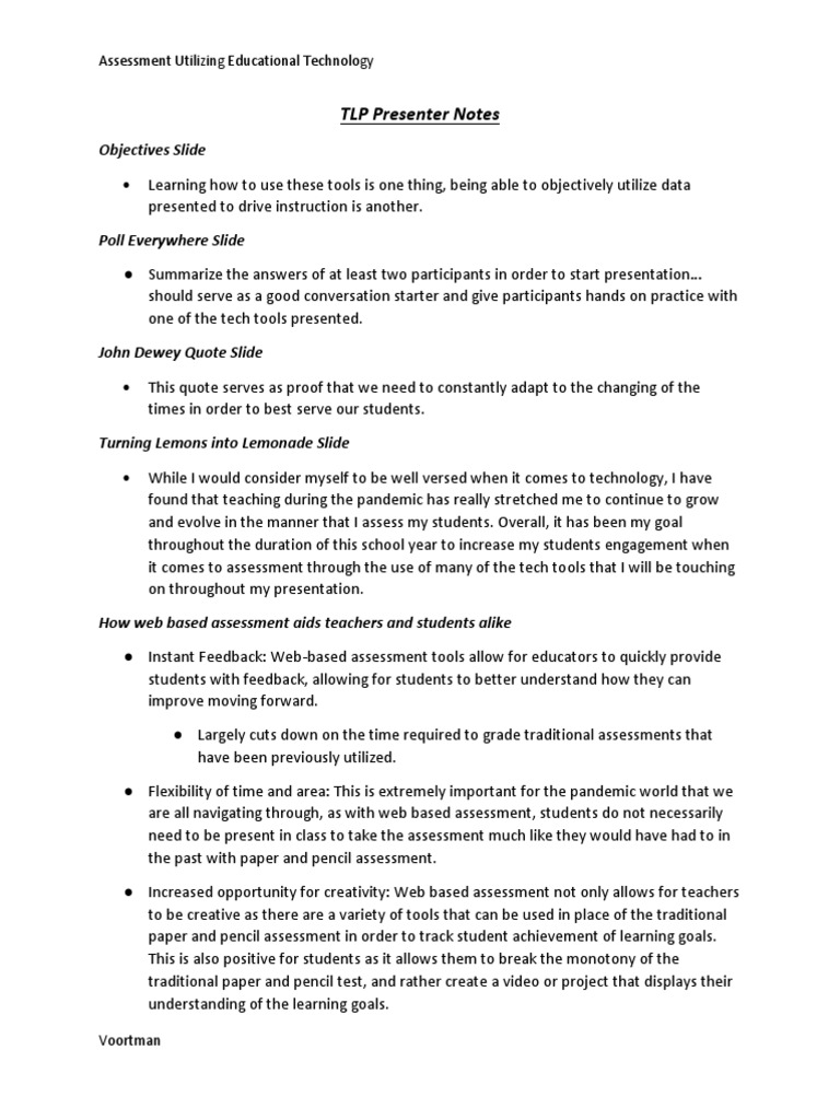 Enhancing Assessment with Tech Tools | PDF | Educational Technology ...