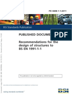 Published Document Recommendations For The Design of Structures To BS EN 1991-1-1