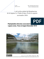 Evaluación de La Diversidad Del Fitoplancton