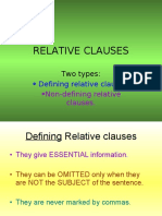 Defining Relative Clauses