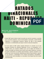 Trabajo Final Tratados Binacionales Haiti - Republica Dominicana