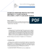 Hydrogen Peroxide Photolysis With Different Uv Light Sources Including a New Uv-led Light Source