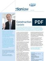 Construction Law - Thomas Eggar - Winter 2009 Newsletter