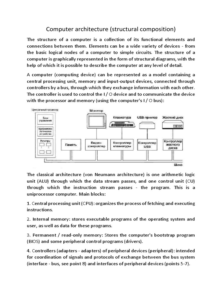 Computer Architecture (Structural Composition) | PDF | Random Access ...