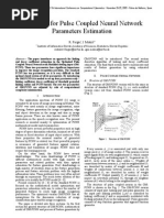 Algorithm for Pulse Coupled Neural Network Parameters Estimation