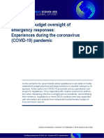 Legislative Budget Oversight of Emergency Responses. Experiences During The Coronavirus (COVID-19) Pandemic (OCDE 2020)
