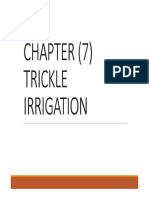 Chapter (Chapter (Chapter (Chapter (7 7 7 7) ) ) ) Trickle Trickle Trickle Trickle Irrigation Irrigation Irrigation Irrigation