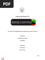 Internship Report On: An Overview of Daraz Bangladesh and Its Operations From Vendor To Customer'