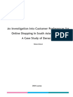 An Investigation Into Customer Preferences For Online Shopping in South Asia (Pakistan) : A Case Study of Daraz - PK