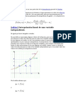 Interpolación Lineal