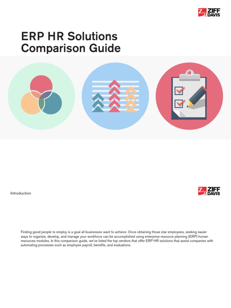ERP HR Solutions Comparison Guide | PDF | Information Technology ...