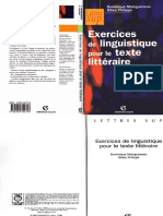 Exercices de Linguistique Pour Le Texte Littéraire by Dominique Maingueneau, Gilles Philippe