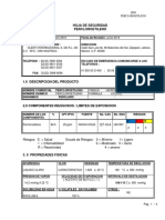 MSDS Percloroetileno