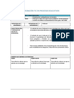 Plantilla de Integración Tic en Procesos Educativos