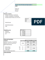 COSTOS POR PROCESOS FORMATOS Ejercicio