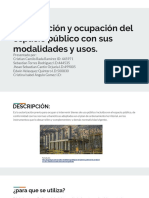 Intervencion y Ocupacion Del Espacio Publico.