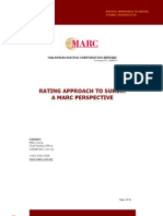 Rating Approach to Sukuk - A MARC Perspective