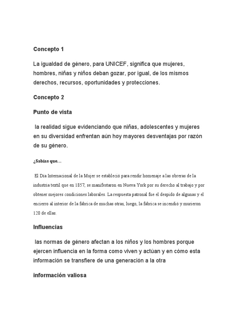 Info Triptico | PDF | Igualdad de género | Estudios de género