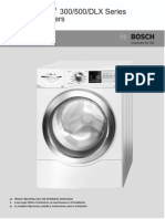 Bosch Vision 300/500/DLX Series Clothes Washers