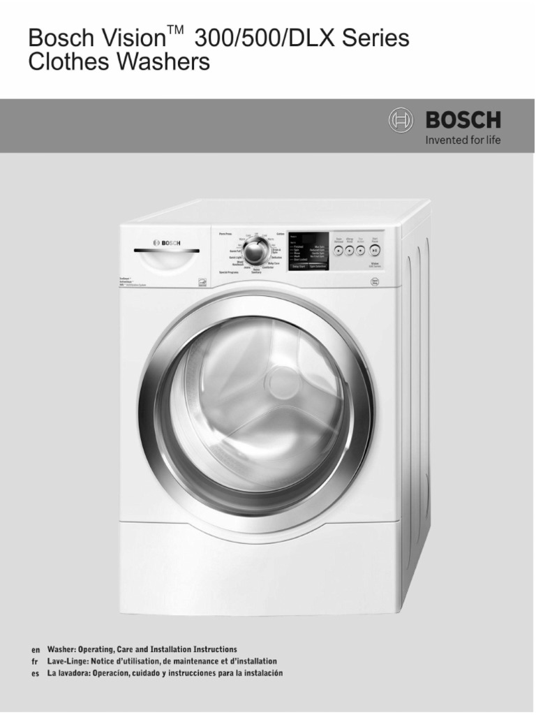 bosch vision 300 500 dlx series