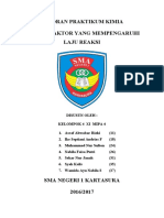 Laporan Praktikum Kimia Laju Reaksi