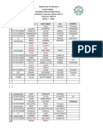 Grade 7 List of Students