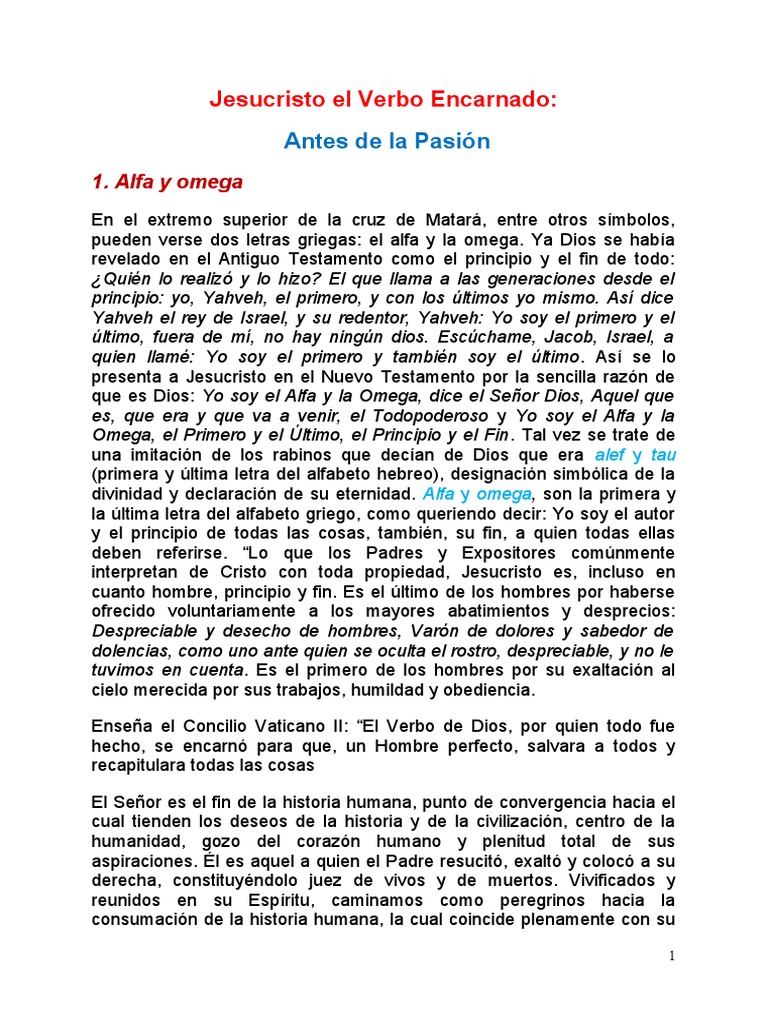 Jesucristo El Verbo Encarnado PDF María, madre de Jesús