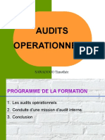 Audit Operationnel CCA 2013