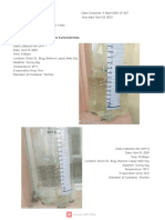 Measuring Evaporation Lab Results