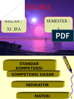 Biologi: Kelas: Xi .Ipa I