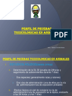 Perfil de Pruebas Toxicologicas en Animales