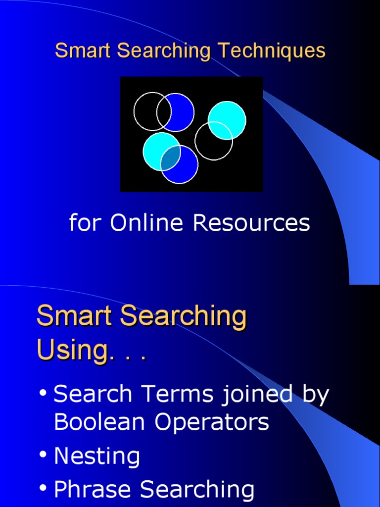 Smart Online Searching Techniques | PDF | Index Term | Web Search Engine